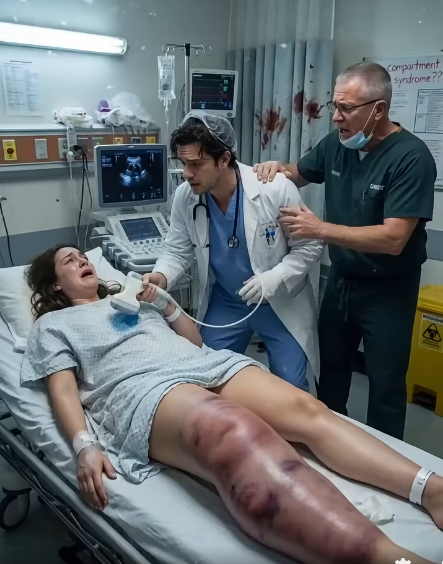 Her leg was severely swollen. I thought it was a routine blood clot