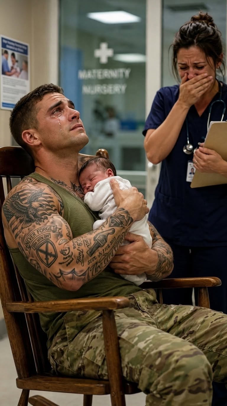 A 6'4" scarred combat veteran volunteered to hold an abandoned premature baby—then a nurse read the name on his dog tag and dropped her clipboard.