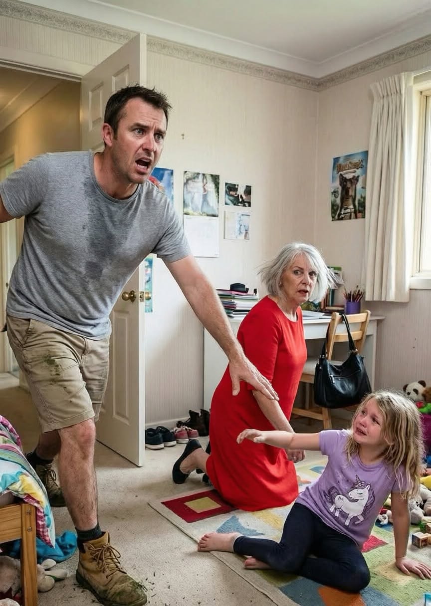 I heard my nine-year-old daughter screaming upstairs—and when I found Grandma pinning her to the floor, Lily whispered four words that exposed a $240,000 family secret.