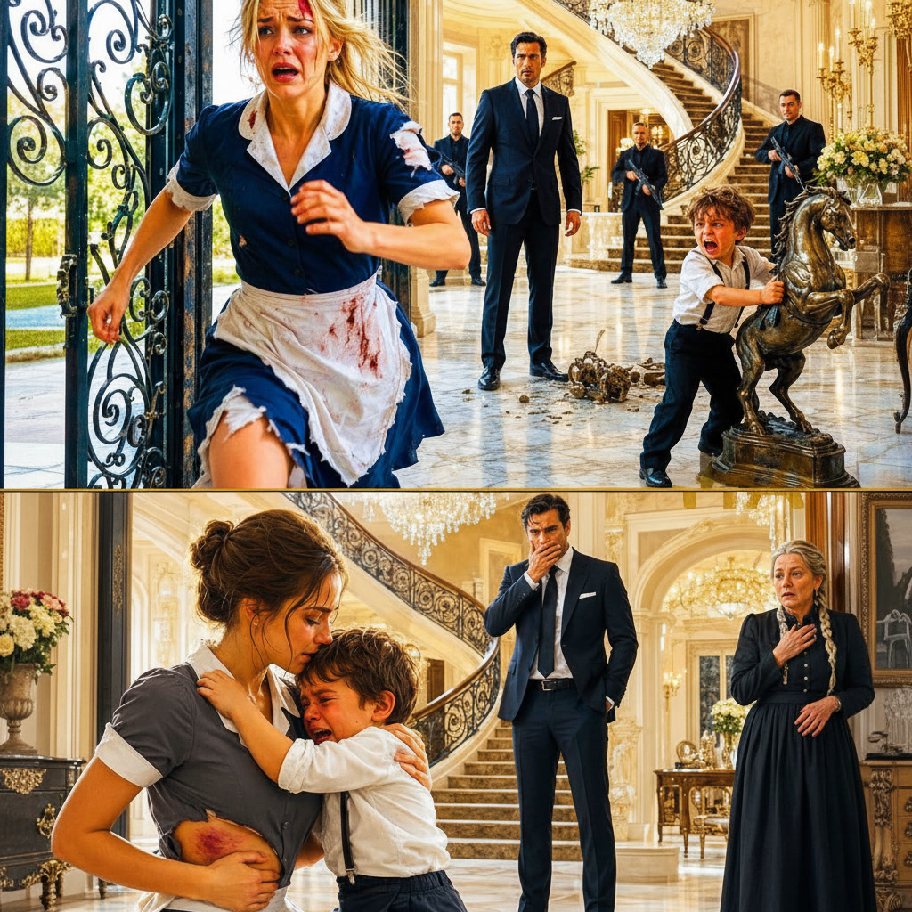Eighteen nannies quit after Dominic Vale’s four-year-old son bit, kicked, and drew blood—then a broke maid noticed one terrifying detail that proved the child wasn’t attacking people for the reason everyone thought.