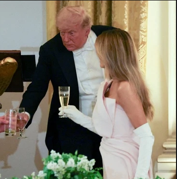 Melania Trump's two-word reprimand to Donald as tense moment exposed