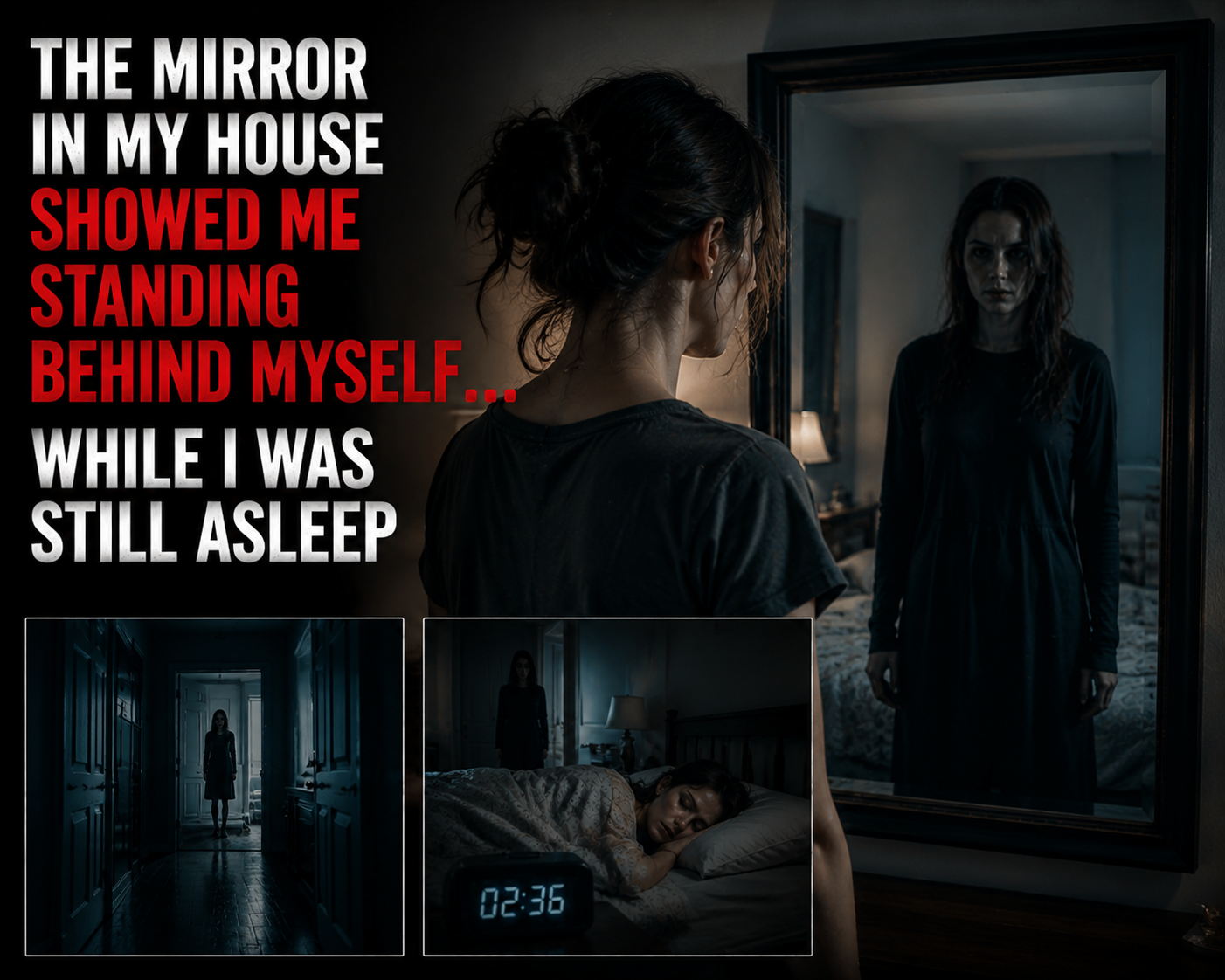 THE MIRROR IN MY HOUSE SHOWED ME STANDING BEHIND MYSELF… WHILE I WAS STILL ASLEEP