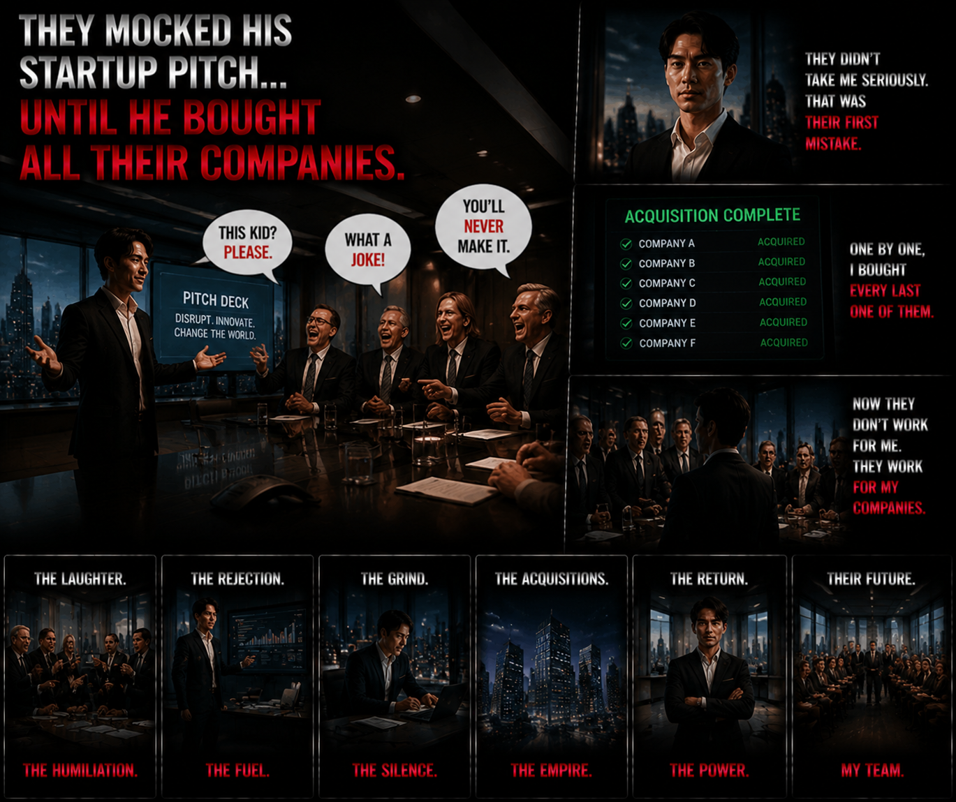 THEY MOCKED HIS STARTUP PITCH… UNTIL HE BOUGHT ALL THEIR COMPANIES