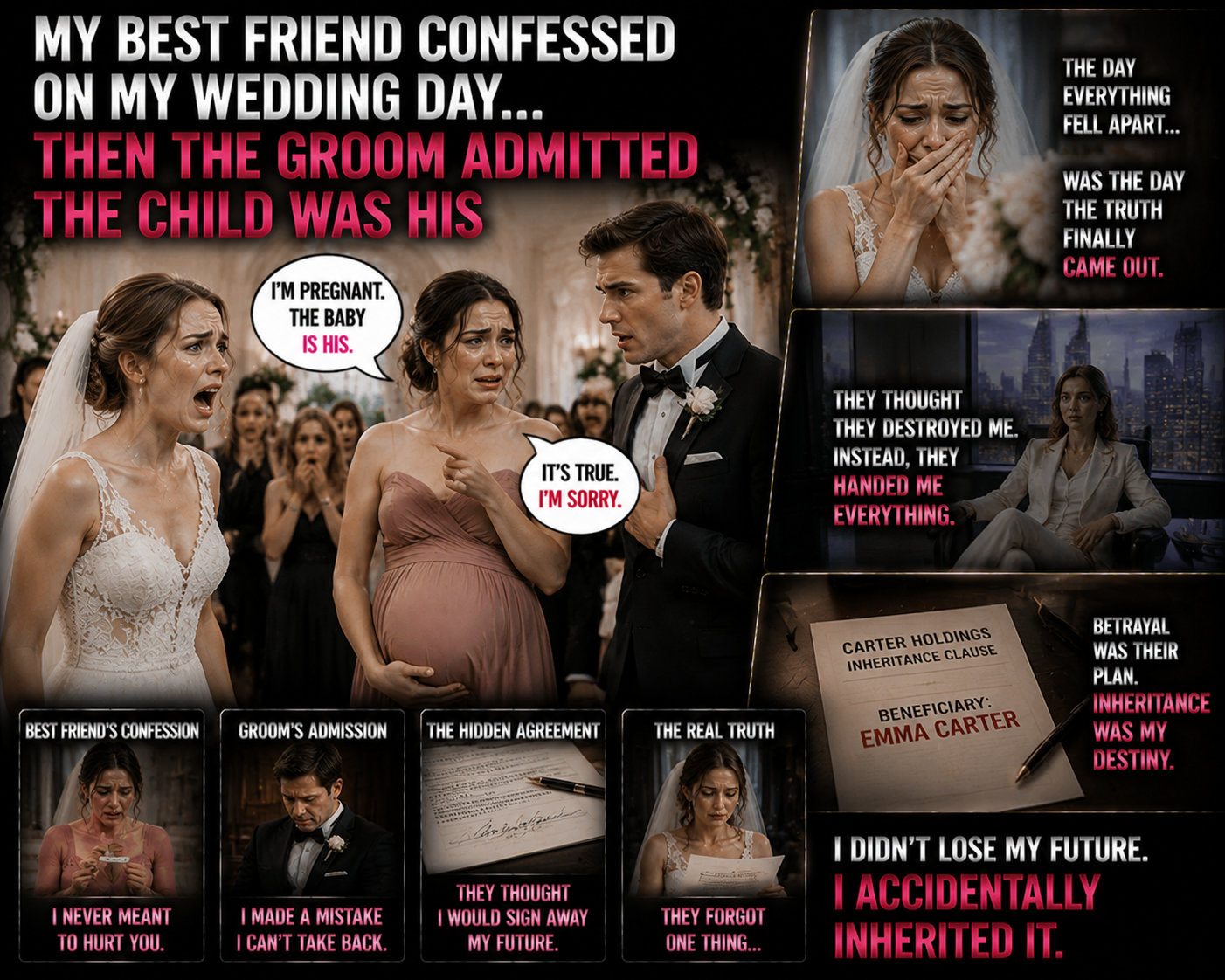 MY BEST FRIEND CONFESSED ON MY WEDDING DAY… THEN THE GROOM ADMITTED THE CHILD WAS HIS