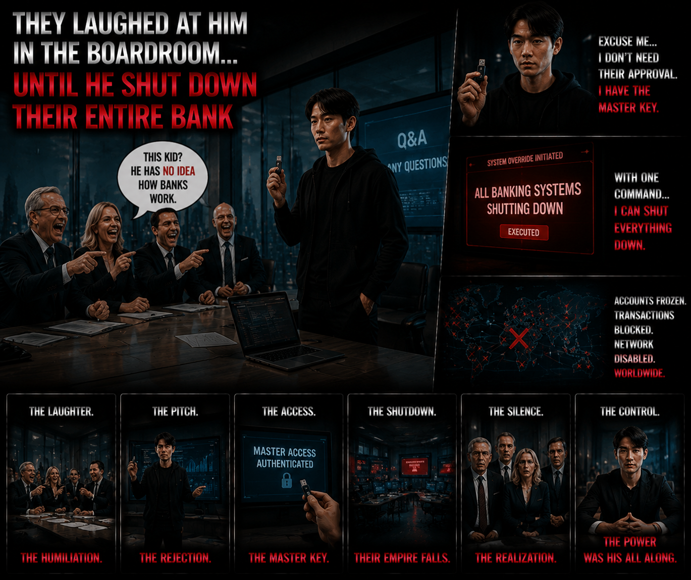 THEY LAUGHED AT HIM IN THE BOARDROOM… UNTIL HE SHUT DOWN THEIR ENTIRE BANK