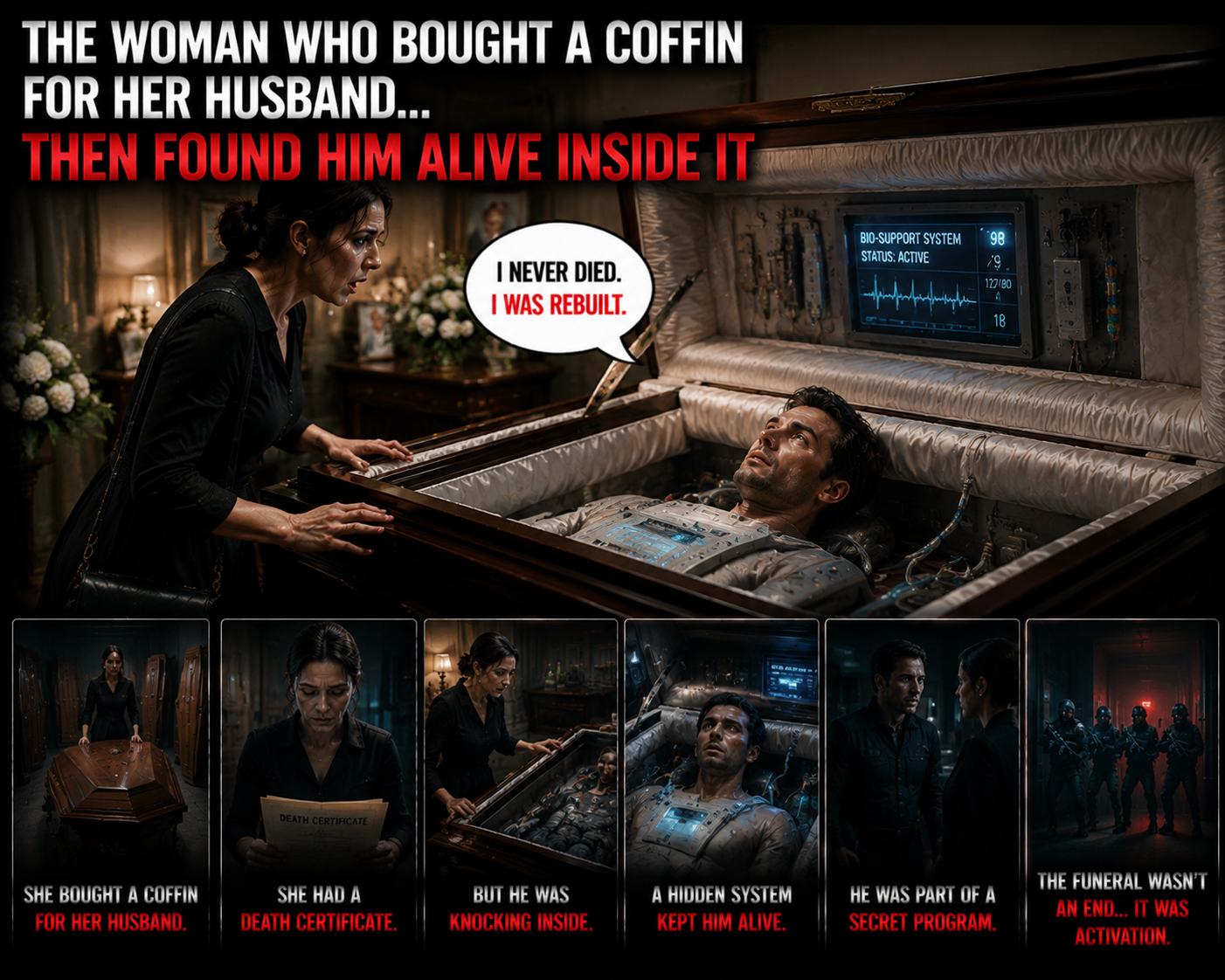 THE WOMAN WHO BOUGHT A COFFIN FOR HER HUSBAND… THEN FOUND HIM ALIVE INSIDE IT