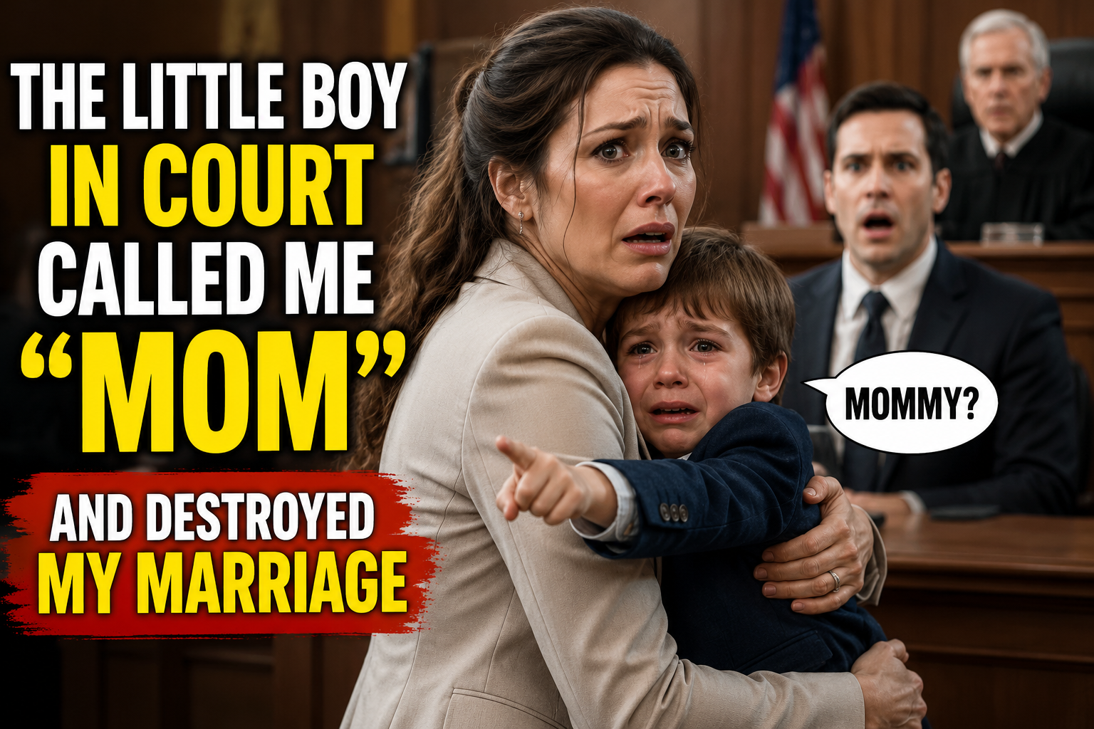 THE LITTLE BOY IN COURT CALLED ME "MOM"... AND DESTROYED MY MARRIAGE