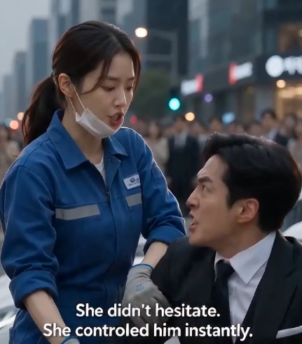 Arrogant Billionaire Crashes Into Poor Old Woman, Tries To Slap Her In The Middle Of The Street… But A Humble Street Cleaner Stopped His Hand And Flipped His Entire World Upside Down!