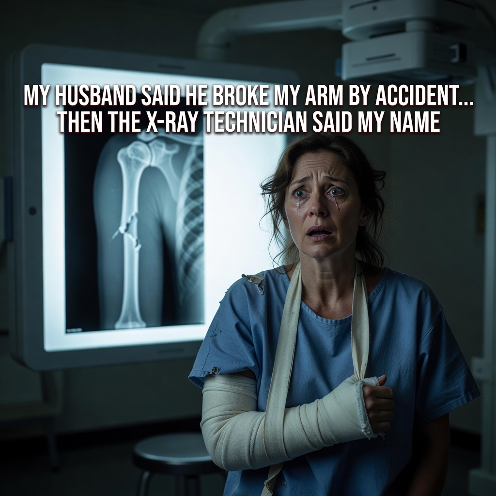 MY HUSBAND SAID HE BROKE MY ARM BY ACCIDENT... THEN THE X-RAY TECHNICIAN SAID MY NAME