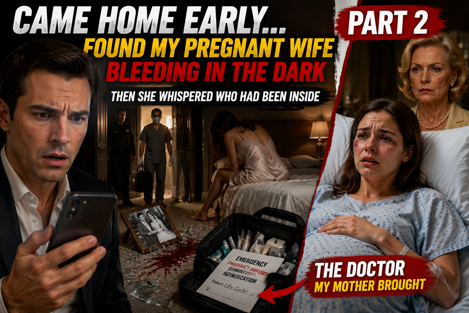 PART 2: Came Home Early and Found My Pregnant Wife Bleeding in the Dark—Then She Whispered Who Had Been Inside