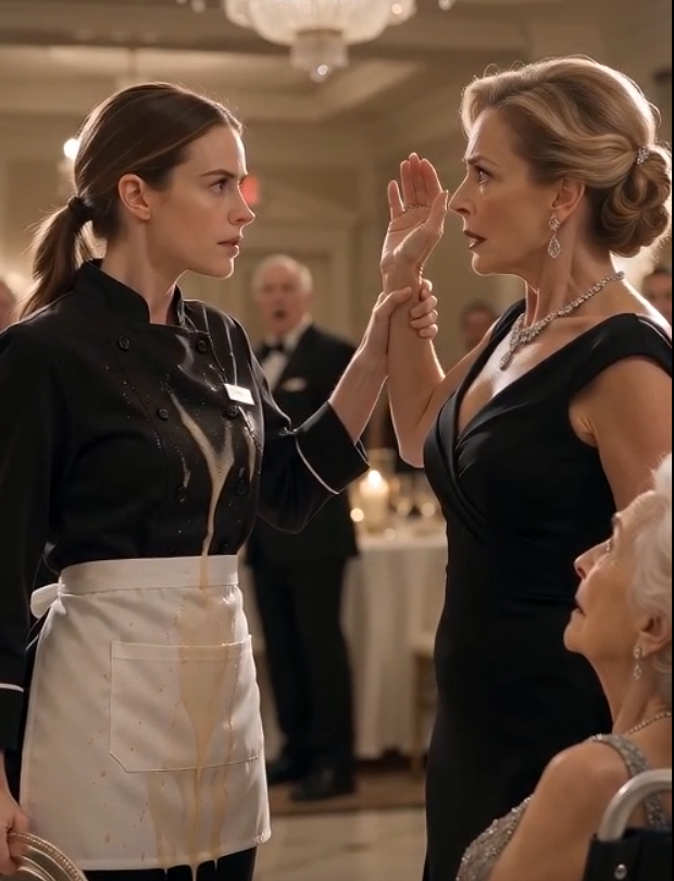 The Waitress Who Stopped the Slap—and Uncovered a Powerful Family’s Darkest Secret