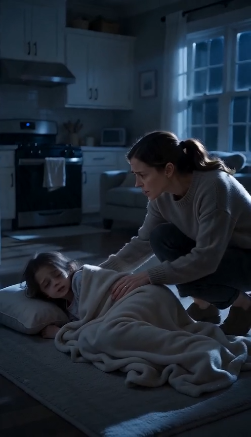 I RETURNED FROM A WORK TRIP AND FOUND MY DAUGHTER SLEEPING ON THE KITCHEN FLOOR—BUT WHAT I SAW INSIDE HER BEDROOM MADE ME TURN PALE