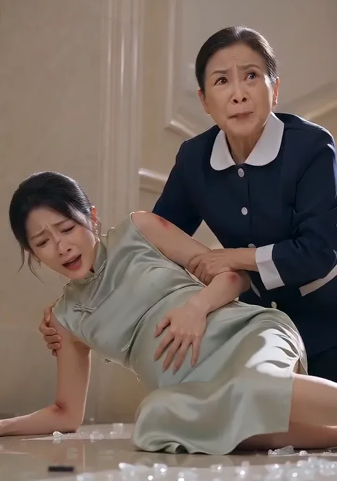 The Maid Pushed Her Down The Stairs… Seconds Later, Everyone Realized She Had Saved Her Life