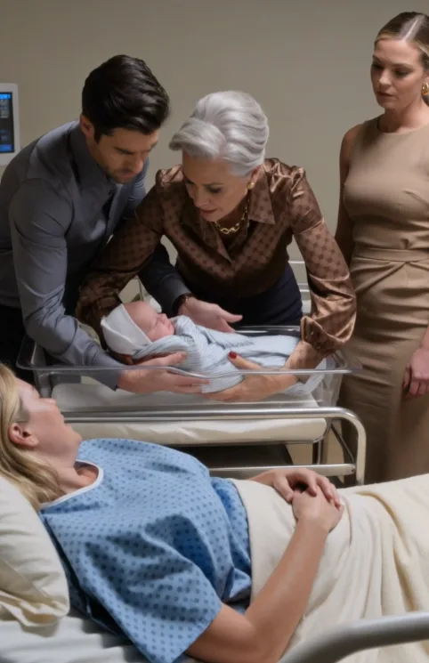 My mother-in-law suddenly lifted one of my newborn daughters from the bassinet and carried the crying baby toward my sister-in-law.