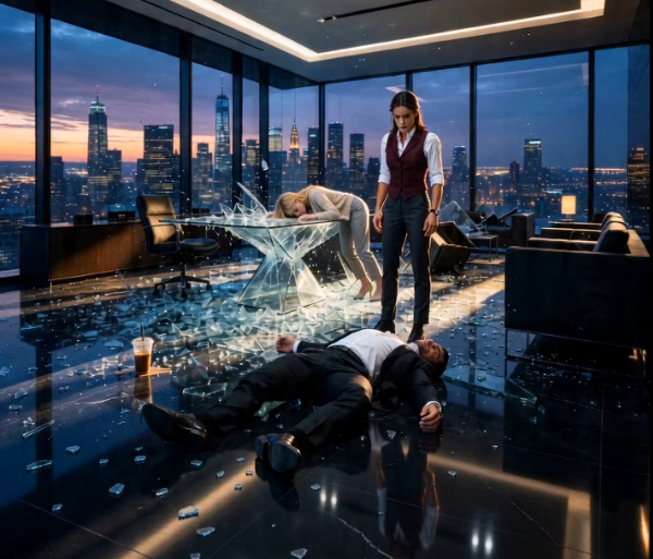HER BOSS SLAMMED HER INTO A GLASS DESK—THEN THE QUIET ASSISTANT DROPPED HER COVER AND EXPOSED THE CONSPIRACY HE THOUGHT NO ONE COULD TOUCH