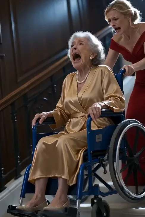 The daughter-in-law pu.sh.ed her mother-in-law down the stairs. 1394