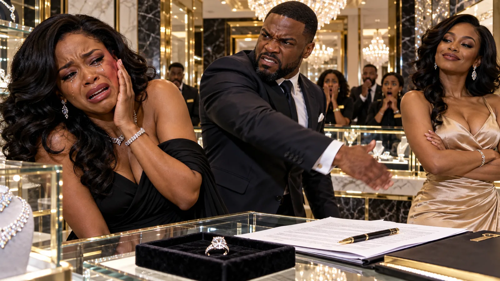 My Husband Slapped Me Twice in His Jewelry Store—Then I Found the Forged Signature That Could Destroy His Plan