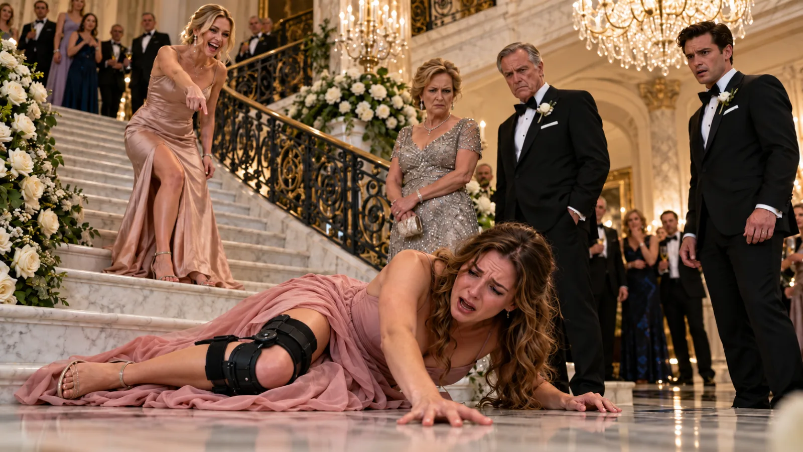 1086 My Sister Pushed Me Down the Wedding Stairs—and My Father Charged $42,500 to My Work Card