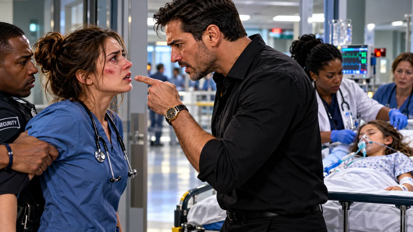 19 HE SLAPPED THE NURSE SAVING HIS DAUGHTER—THEN SHE CALLED HER MOMMY