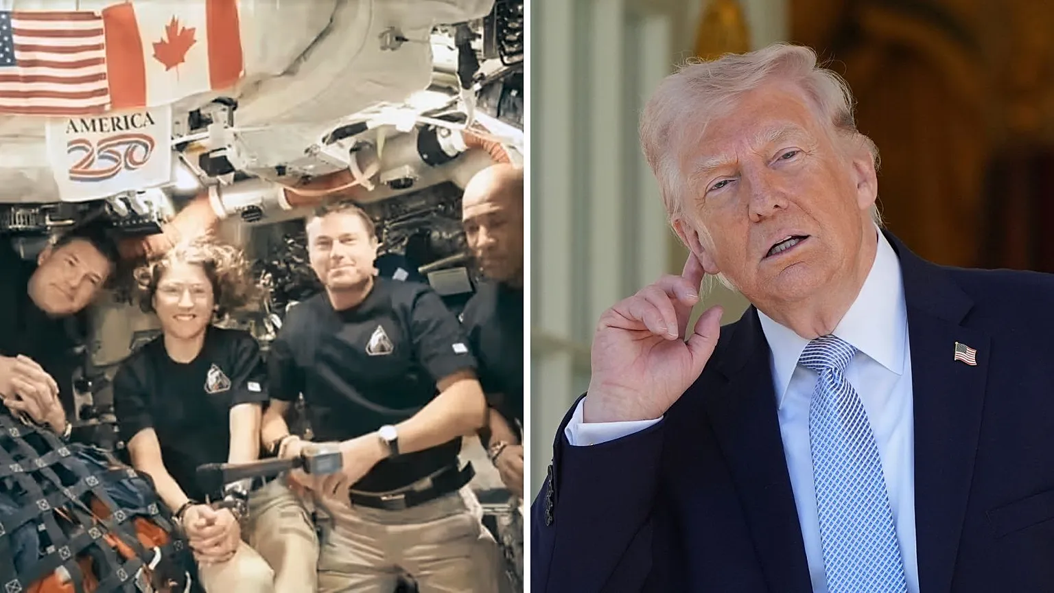 Viral dead air: Artemis II astronauts give Trump the silent treatment