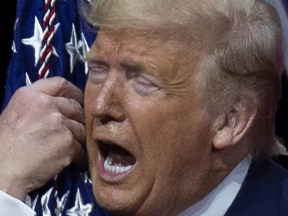 A Quiet, Reflective Pause from Donald Trump in Washington