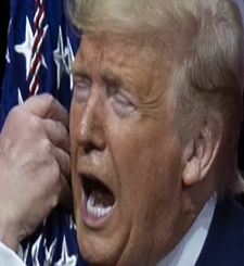 Donald Trump with tears in his eyes make the sad announcement... See more ⏬