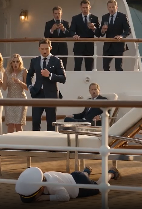 “She Kicked My 4-Year-Old Grandson Off a Cruise Chair… Then the Captain Turned Off Her Luxury Suite ⚓”