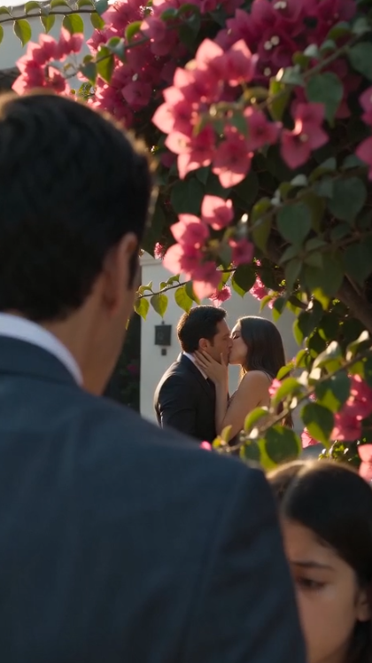 Chapter 2: The Woman Who Buried Herself  Santiago returned to the mansion before sunset.  Nothing had changed.  The fountains still flowed.  Gardeners still trimmed roses.  Birds still sang.  Only Santiago had changed.  Inside, Valeria greeted him with perfect concern.  "Santiago!"  She rushed forward.  "I've been calling all day! What happened?"  He kissed her gently on the forehead.  "I'm sorry."  "My meeting was canceled."  She relaxed immediately.  "So... you're okay?"  "I'm fine."  She smiled.  "Good."  He smiled back.  "So am I."  That evening...  Santiago announced an unexpected dinner.  Only close family.  Several board members.  The family attorney.  And Valeria.  Everyone believed it was simply another business gathering.  Halfway through dinner...  Santiago stood.  "I have a surprise."  The lights dimmed.  A projector illuminated the dining room wall.  Valeria smiled.  Until she saw the first image.  Security footage.  Her.  Kissing the younger man behind the greenhouse.  Her smile disappeared.  The room fell silent.  Then came the audio.  "...twenty-million-dollar insurance..."  "...he'll never make it to the airport..."  "...we'll finally be together..."  One director slowly lowered his wine glass.  Another quietly pushed his chair backward.  Valeria's face turned white.  She stood abruptly.  "That's edited!"  Santiago calmly pressed another button.  This time...  Drone footage.  The fake sedan.  The abandoned quarry.  The arrested kidnappers.  Then the recorded confession.  "The wife hired us through Daniel."  Everyone slowly turned toward Valeria.  She stared at Santiago in disbelief.  "How..."  He looked directly into her eyes.  "A twelve-year-old girl."  "What?"  "She noticed one number on a license plate."  Silence.  Then Santiago said quietly,  "You spent years learning how to lie."  "A child spent one afternoon learning how to pay attention."  Valeria suddenly reached for her purse.  Security officers intercepted her before she could touch it.  Inside...  Police found a second passport.  Large amounts of cash.  A burner phone.  And airline tickets for two people leaving Mexico the following morning.  General Medina stepped inside.  "Valeria Robles..."  "You are under arrest."  She looked desperately at Santiago.  "You owe me!"  "I built your life!"  Santiago shook his head.  "No."  "You almost ended mine."  As officers escorted her away...  She screamed one final sentence.  "You still don't know who Daniel really works for!"  The dining room froze.  General Medina slowly looked at Santiago.  Neither of them liked what that sentence meant.