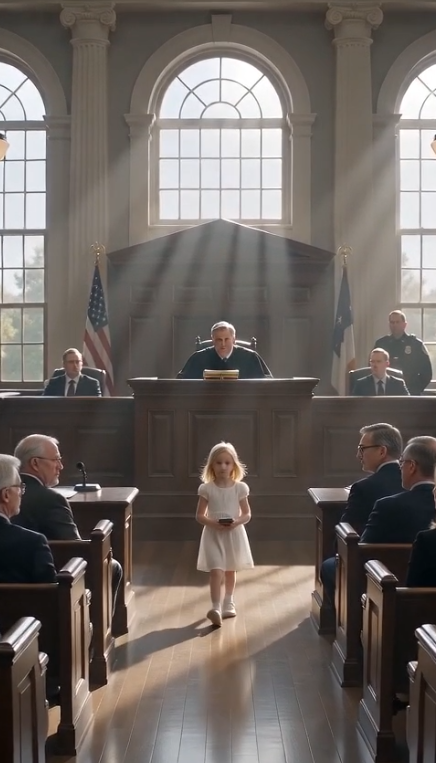Chapter 2: The Man Behind the Voice  Outside the courthouse, dozens of reporters had already gathered after someone leaked footage from inside.  News helicopters circled overhead.  Inside, no one had moved.  Judge Carter turned back toward the bench.  "There will be no hearing today."  No one objected.  Instead, every eye remained fixed on Emma.  Daniel carefully took the phone from her tiny hands.  "I'm ready," he said.  "Come in."  The courtroom doors opened less than thirty seconds later.  A tall man in a navy military dress uniform walked inside.  Decorated medals reflected the morning sunlight.  Colonel Michael Hayes.  The room instantly recognized him.  A decorated Army officer.  National hero.  The man Daniel had once called his closest friend.  Michael stopped a few feet away.  Emma immediately ran into his arms.  "Daddy!"  He hugged her tightly before looking directly at Daniel.  "I never wanted this in a courtroom."  Daniel nodded.  "I know."  Years earlier, Michael had been deployed overseas when his wife died unexpectedly during childbirth.  Before leaving for his final mission, he had asked Daniel—his best friend and Emma's godfather—to protect his daughter until he returned.  But Michael never came home when expected.  His helicopter disappeared behind enemy lines.  For nearly two years, he was officially listed as Missing in Action.  Believing Michael would never return, Daniel had secretly filed emergency guardianship papers.  At first, it was only to keep Emma out of foster care.  But as years passed...  He never gave her back.  Even after Michael was rescued and finally returned home.  Daniel had used his influence inside the legal system to delay every custody petition.  Every appeal.  Every hearing.  Because by then...  Emma had become the daughter he secretly wished had always been his.  Michael's voice remained steady.  "You stole years I can never get back."  Daniel lowered his head.  "I know."  Emma looked from one man to the other.  "So... both of you love me?"  Neither answered immediately.  Finally Michael smiled sadly.  "Every single day."  Daniel whispered,  "Not a day passed that I didn't."
