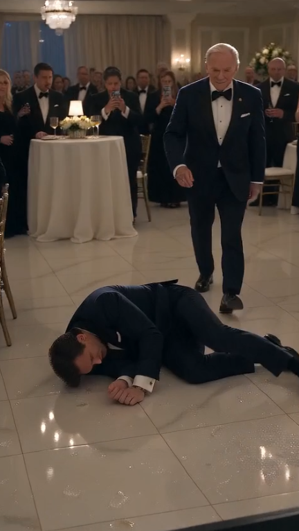 Chapter 2: The Signature That Buried an Empire  The ballroom remained frozen long after the last shard of crystal stopped sliding across the marble floor.  Julian lay on one knee beside the collapsed champagne tower, tiny cuts marking his palms where he had instinctively tried to catch himself. Blood mixed with spilled champagne, forming thin crimson rivers between glittering glass.  Nobody helped him.  Every executive's attention remained fixed on Sarah.  She stood beneath the chandeliers with the company seal resting calmly in one hand, the merger authority letter in the other. The red wine staining her white silk dress no longer looked like humiliation.  It looked like a battle flag.  Maxwell stepped beside her.  "For three years," he said quietly, "I waited for someone to tell me the truth."  His words echoed through the ballroom.  Julian forced himself to stand.  "This is absurd!" he shouted. "Those documents prove nothing!"  Sarah slowly removed another envelope from the gold folder.  "I was hoping you'd say that."  She handed it to the chairman of the audit committee.  Inside were hundreds of pages.  Bank transfers.  Forged board resolutions.  Private emails.  Hidden shell companies.  Every page carried Julian's electronic signature.  The chairman's hands began to tremble.  "Oh... my God."  Silence swallowed the room.  Sarah spoke without raising her voice.  "When my father became too sick to manage the company, I chose to disappear."  Confused faces turned toward her.  "I wanted to know who loved this company..."  "...and who loved power."  She looked directly at Julian.  "You failed the test on the first day."  Julian laughed nervously.  "You planned this?"  "No."  Sarah shook her head.  "I simply gave you enough rope."  "And you built your own gallows."  Before Julian could answer, dozens of phones vibrated simultaneously.  Every board member looked down.  A company-wide emergency notification had just been released.  BOARD VOTE COMPLETE.  Julian Mercer — CEO privileges immediately revoked.  Sarah Ashford — Unanimously appointed Executive Chairwoman.  Gasps erupted again.  Julian stared at his own phone.  His executive access disappeared.  One by one.  Email disabled.  Corporate accounts frozen.  Security clearance revoked.  Building access denied.  His entire empire vanished...  ...in less than thirty seconds.  Then two federal investigators entered through the ballroom doors.  One of them unfolded a warrant.  "Mr. Julian Mercer..."  "...you're under investigation for corporate fraud, securities manipulation, identity forgery, and conspiracy."  For the first time all night...  Julian had nothing to say.