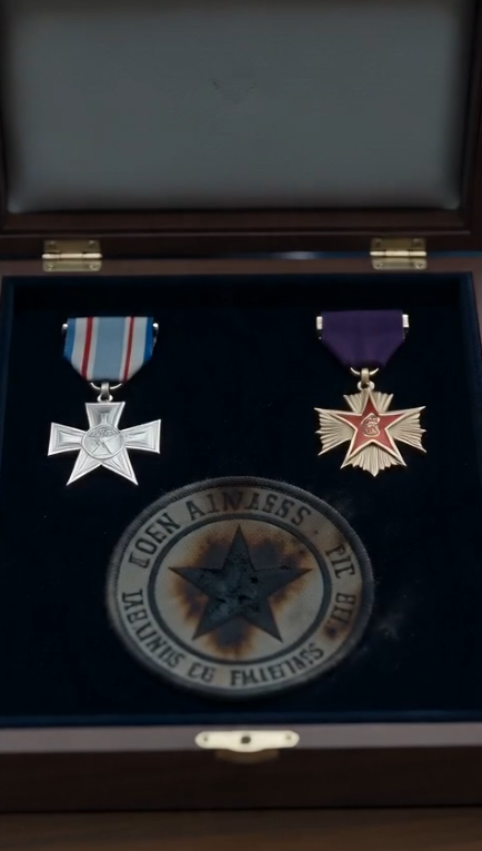 Chapter Two: Secrets Become Evidence  At precisely 11:59, the courtroom doors opened.  Nobody noticed the newcomers immediately.  They weren't wearing uniforms.  No medals decorated their jackets.  Just three ordinary people carrying identical black briefcases.  The oldest approached the clerk.  "Special Counsel Michael Reyes."  He presented a crimson identification folder.  "By authority of Executive Order 9147, we request immediate suspension of testimony."  Judge Harrison frowned.  "On what grounds?"  Reyes calmly placed a sealed envelope onto the bench.  "National security."  The courtroom erupted.  Prosecutor Ellis objected instantly.  "This is highly irregular."  "It is."  Reyes never looked at him.  "But so is prosecuting an intelligence officer before confirming whether her service can legally be acknowledged."  Every camera pointed toward Evelyn.  Daniel's confidence cracked for the first time.  Margaret squeezed his hand.  "It doesn't matter," she whispered.  "It can't."  Reyes broke the government seal.  Inside rested a thick collection of documents stamped:  DECLASSIFIED  Gasps echoed across the room.  "The defendant," Reyes said, "served seven years inside Operation Black Lantern."  Photographs appeared on courtroom monitors.  Not posed portraits.  Operational images.  Night vision footage.  Satellite stills.  Mission reports.  One photograph showed Evelyn carrying an injured child through the ruins of a bombed embassy.  Another displayed her receiving emergency surgery aboard a military aircraft.  Medical records matched every scar the prosecution claimed was fake.  Judge Harrison adjusted his glasses.  "This..."  He paused.  "...has been authenticated?"  "The Director of National Intelligence personally signed each page."  Daniel's face drained of color.  "But..."  He struggled to speak.  "Those records weren't supposed to exist."  Reyes slowly turned toward him.  "Exactly."  Silence.  Only the clicking of reporters' keyboards filled the room.  Then Reyes requested permission to play one final recording recovered during the declassification process.  The courtroom speakers came alive.  A familiar voice emerged.  Their father.  "If you're hearing this..."  His breathing sounded weak.  "...I've probably been killed or died before exposing what Daniel and Margaret have done."  Daniel stood.  "No."  "They stole from defense contracts."  "No!"  "They forged amendments to my estate."  Margaret burst into tears.  "It's fake!"  Reyes calmly produced the original recording device.  "It was recovered from Mr. Hart's attorney's safe."  Forensic experts verified every second.  The jury no longer looked at Evelyn.  They stared at her family.