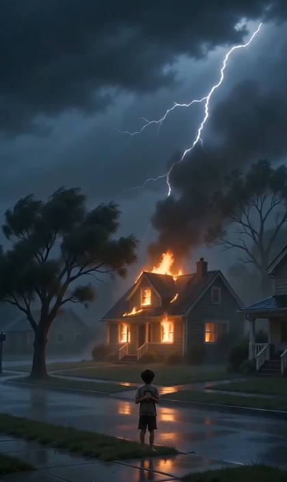 Chapter 2: The Secret Beneath the Ashes  The next morning, Leo returned to the place where his childhood home once stood.  The neighborhood had changed completely.  The old wooden house was gone.  A modern building stood there now.  But Leo still remembered every corner.  The window where he watched the storm.  The hallway where he searched for his parents.  The doorway where he escaped from the flames.  Memories lived longer than buildings.  Leo walked around the property, holding the old pendant tightly.  He didn’t know what he was searching for.  A clue.  An answer.  Or maybe just a reason to believe his past wasn’t a lie.  Then he noticed something strange.  Behind the new building was a small section of untouched land.  A place nobody had developed.  A place covered with wild grass.  In the middle of it stood a single tree.  Leo slowly walked closer.  The tree was old.  Older than the building.  Older than the fire.  And carved into the bark was the same symbol from the pendant.  His heart started racing.  Someone had left this here.  Someone wanted him to find it.  Leo touched the carving.  Suddenly, memories flashed through his mind.  Not from the fire.  From before.  His mother holding his hand beneath this tree.  Her voice.  Her smile.  And one sentence he had completely forgotten.  "Leo, if anything happens, remember this place."  He stepped back.  How could he remember something that happened before he lost his memory?  Then he noticed something buried beneath the tree roots.  A small metal box.  Inside was a photograph.  But it wasn’t a family picture.  It was a picture of his parents standing beside another man.  A man Leo had never seen before.  On the back of the photo was a name.  Ethan Carter.  And underneath it:  "The man who knows why the fire started."  Leo stared at the words.  A cold wind passed through the trees.  For ten years, he believed his parents were victims.  But now he had to face a terrifying possibility.  They weren’t victims.  They were hiding something.  And whatever secret they carried...  Was dangerous enough to destroy everything.  Leo folded the photo carefully.  Then he made a decision.  He was going to find Ethan Carter.  Even if the truth destroyed the last piece of his childhood he still had left.  Because after ten years of darkness...  Leo was finally ready to walk back into the storm.  To be continued...