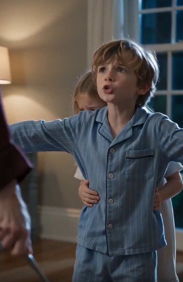 Chapter 2: The Hidden Ally  The room fell into absolute silence.  Every detective stared at Mateo.  Daniel slowly knelt until he was eye level with his son.  "Mateo..." he said gently. "Whose voice did you hear?"  The boy lowered his eyes.  His heart pounded so loudly he could barely hear anything else.  "I... I know that voice."  The lead detective, Inspector Harrison Cole, spoke softly.  "Take your time."  Mateo squeezed Daniel's hand.  "I can't remember the face."  "No one is asking you to."  "But..."  He swallowed hard.  "I've heard that voice a hundred times."  Daniel felt a chill spread through his chest.  Someone close.  Someone trusted.  Someone who had walked through this house without suspicion.  The mysterious cellphone was taken to the state cybercrime laboratory.  Forty-eight hours passed without progress.  Every attempt to unlock it failed.  Fingerprint recognition.  Face ID.  Passcode recovery.  Nothing worked.  Then, on the third morning, Inspector Cole called Daniel.  "We found something."  Daniel drove to the laboratory immediately.  A technician met him inside a secure room.  "The phone never connected to a normal cloud backup," she explained.  "But..."  She pointed toward a large monitor.  "It automatically synchronized tiny encrypted packets every night."  Daniel frowned.  "Can you read them?"  "Not directly."  "What can you see?"  She enlarged a timeline.  "There were exactly seventy-two data transfers."  "When?"  "Every evening."  "For six months."  Daniel's face hardened.  "Someone was receiving information from Rebecca almost every single day."  Back at the mansion...  Life had become strangely quiet.  Rebecca remained in police custody.  Sofia slowly returned to her normal routines, though she refused to sleep unless Daniel stayed beside her.  Mateo, however, became quieter each day.  He watched people.  Their voices.  Their footsteps.  Their habits.  Every little detail mattered now.  That afternoon he wandered into the family library.  The old grandfather clock ticked steadily.  Books lined every wall.  He had played here countless times as a child.  Then something caught his eye.  One family photograph.  It was crooked.  Only slightly.  He walked closer.  Straightened it.  Click.  A faint mechanical sound echoed behind the bookshelf.  Mateo stepped back.  The entire shelf shifted forward less than an inch.  His eyes widened.  A hidden compartment.  He pushed gently.  The shelf slowly opened.  Inside sat a small steel box.  Covered in dust.  Untouched for years.  "Dad!"  Daniel rushed into the room moments later.  "What happened?"  Mateo pointed silently.  Neither of them spoke.  Daniel carefully lifted the metal box onto the table.  There was no lock.  Inside were dozens of old letters.  Photographs.  Insurance documents.  And one sealed envelope.  Across the front, written in elegant handwriting:  Only if Rebecca ever comes back.  Daniel froze.  He recognized the handwriting instantly.  Emily.  His late wife.  His hands trembled as he opened the envelope.  Inside was a single letter.  It began simply.  Daniel...  If you're reading this, then I was right. Rebecca has returned.  Daniel's breathing stopped.  He continued reading.  You always believed Rebecca left because she wanted a different life.  That wasn't true.  She left because I discovered what she was stealing.  Daniel looked up.  Stealing?  The letter continued.  It wasn't money.  It was information.  She copied every business document she could find. Every account. Every contract. Every signature. She said someone was paying her for everything she could collect.  Daniel felt the blood drain from his face.  Emily had known.  Years ago.  She had known Rebecca was working for someone else.  But the letter became even darker.  The man paying Rebecca never entered our house.  At least... that's what Rebecca wanted me to believe.  Daniel stared at the next sentence.  His hands began shaking uncontrollably.  I think he's already part of this family.  That evening...  The investigators gathered in Daniel's office.  Every family member's name appeared on a whiteboard.  House staff.  Relatives.  Business partners.  Old friends.  Inspector Cole circled three names.  "We know Rebecca had help."  "We know the helper knew this house."  "We know Emily suspected that person years ago."  Daniel looked around the room.  "Then someone here has been lying to us for a very long time."  The inspector nodded.  "Exactly."  A young detective entered carrying new forensic results.  "We finally recovered something from Rebecca's locked phone."  Everyone stood.  "What is it?"  "Not messages."  "Then what?"  "Voice recordings."  Daniel frowned.  "How many?"  "One hundred and seventeen."  The detective pressed Play.  Static filled the room.  Then Rebecca's voice.  "...Daniel suspects nothing..."  Another recording.  "...I'll keep the children distracted..."  Another.  "...he still trusts him..."  Daniel suddenly interrupted.  "Stop."  Everyone looked at him.  His face had turned pale.  "What?"  "I know that sentence."  The detective rewound the audio.  "...he still trusts him..."  Daniel whispered almost to himself.  "She didn't say 'me.'"  The room went quiet.  Inspector Cole leaned closer.  "What are you hearing?"  Daniel replayed it once more.  Then it became unmistakable.  Rebecca wasn't speaking to herself.  She was talking to someone standing right beside her.  A man.  Almost completely silent.  Only his breathing could be heard.  The forensic technician isolated the background noise.  Footsteps.  A grandfather clock chiming.  And...  Soft piano music.  Daniel's eyes widened.  "Our house doesn't have a piano."  Inspector Cole nodded.  "No."  "But someone else's does."  Just then another officer burst through the door.  "We traced one of the encrypted uploads."  Everyone turned.  "It didn't go overseas."  "Where did it go?"  The officer looked down at his report.  Then back at Daniel.  "It was transmitted less than two miles from this mansion."  The room fell silent.  Rebecca's partner hadn't been hiding across the country.  He had been living nearby.  Watching.  Waiting.  Listening.  And according to the latest signal...  His phone had just been turned on again.