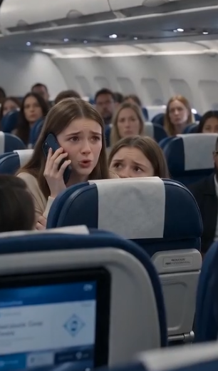 Chapter 2: The Name  The phone remained suspended between them.  No one moved.  The flight attendant stared at it as though it had become something dangerous.  Finally...  She took it.  Her fingers were steady.  Her breathing wasn't.  "This is Senior Flight Attendant Emily Carter speaking."  Silence.  Not because the line had gone dead.  Because the man on the other end had heard exactly what he needed.  "Ms. Carter."  His voice remained calm.  "So you're the one removing my daughters from Flight 218."  Emily blinked.  "I... sir... we're simply following company policy."  "Interesting."  Another pause.  "Which policy?"  Her mouth opened.  Nothing came out.  Passengers leaned farther into the aisle.  Phones continued recording.  The captain's door opened.  A senior purser stepped into the cabin.  "What seems to be..."  He stopped.  Emily still held the phone.  The entire aircraft watched.  Then the father's voice returned.  "I'd like to speak with the captain."  Nobody had ever heard a request sound so much like an order.  The captain slowly reached for the phone.  And for the first time that morning...  His confident smile disappeared.