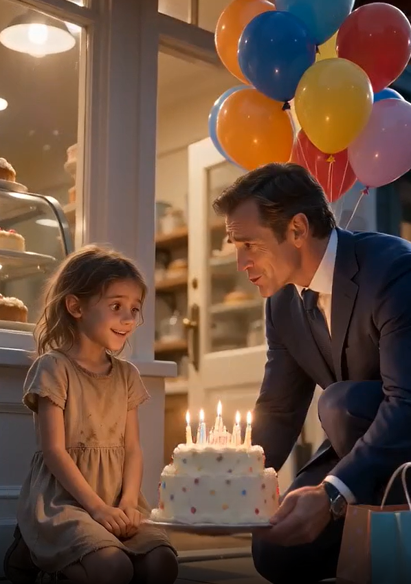 Billionaire’s Son Saw a Poor Girl Crying Outside a Cake Shop… What His Father Did Changed Her Life Forever