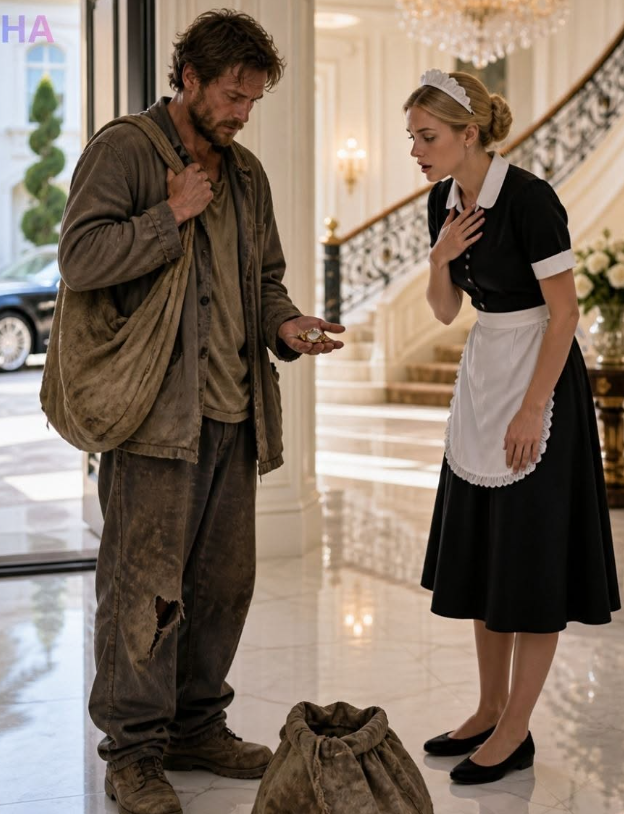 Billionaire Disguised as a Beggar Was Rejected at His Own Mansion — Until One Maid Did Something That Left Him Speechless