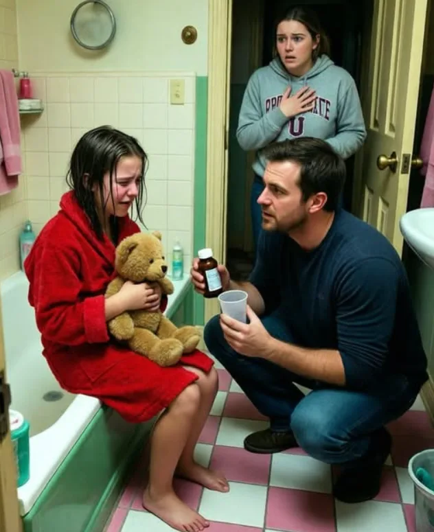 My 5-Year-Old Daughter Begged Me to Keep Her “Bath Games” Secret… Then I Peeked Through the Door