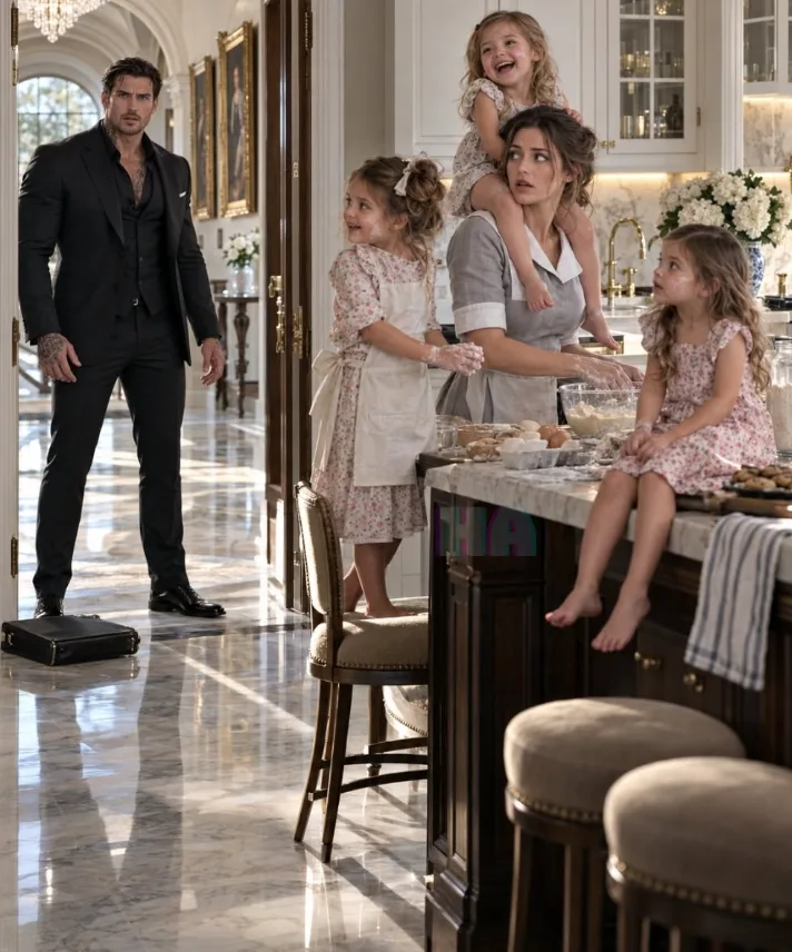 The Mafia Boss Came Home Early and Heard His Silent Daughters Singing—Then One Whispered, “The Man Who Killed Mommy Is Still Inside This House.”