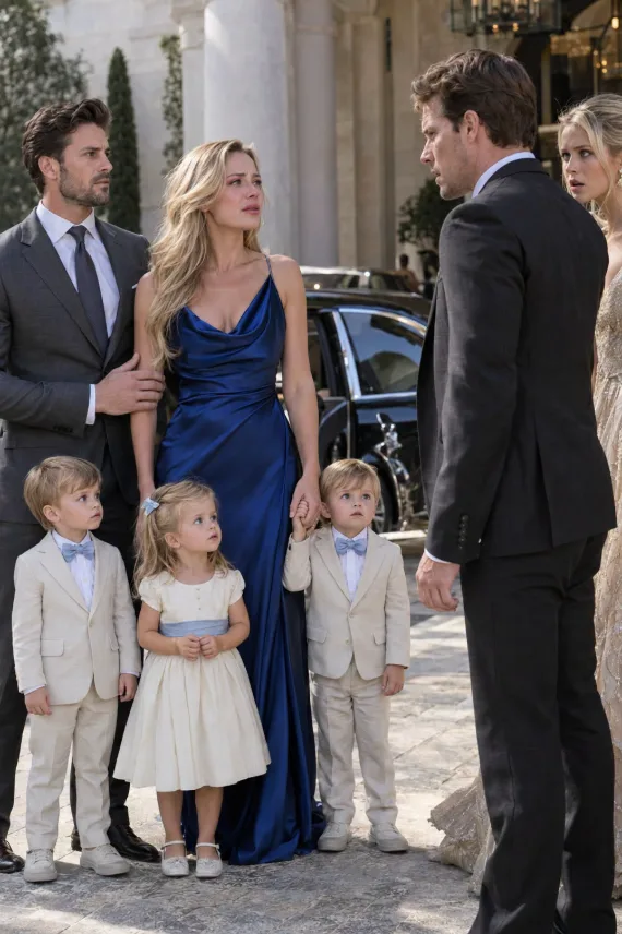 **She Signed the Divorce in Tears and Walked Away With Nothing—Three Years Later, Her Ex-Husband Saw Her Again… Beside a Billionaire, With Three Children, and Realized He Had Lost Everything**