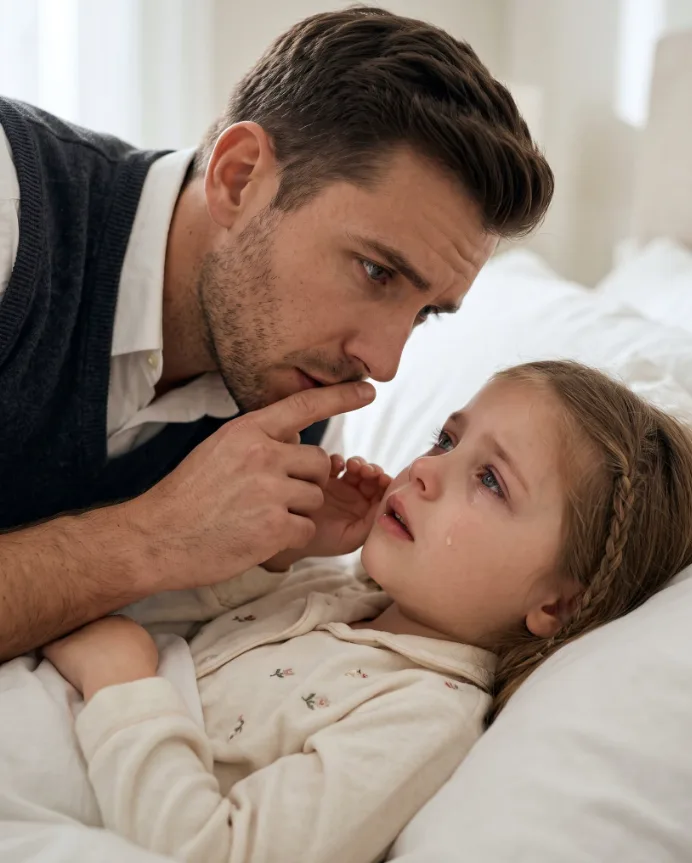 MY 8-YEAR-OLD DAUGHTER WHISPERED, “DAD, MY BACK HURTS… MOM TOLD ME NOT TO TELL YOU.” THEN I LIFTED HER SHIRT AND SAW WHAT MY WIFE HAD BEEN HIDING…