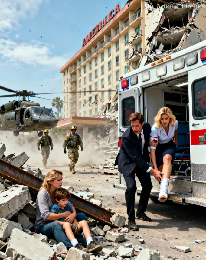 🔥 **“My Husband Left Me and Our Dying Son Under the Rubble for His Assistant—Then My Father’s Helicopter Landed and He Learned Who I Really Was”**