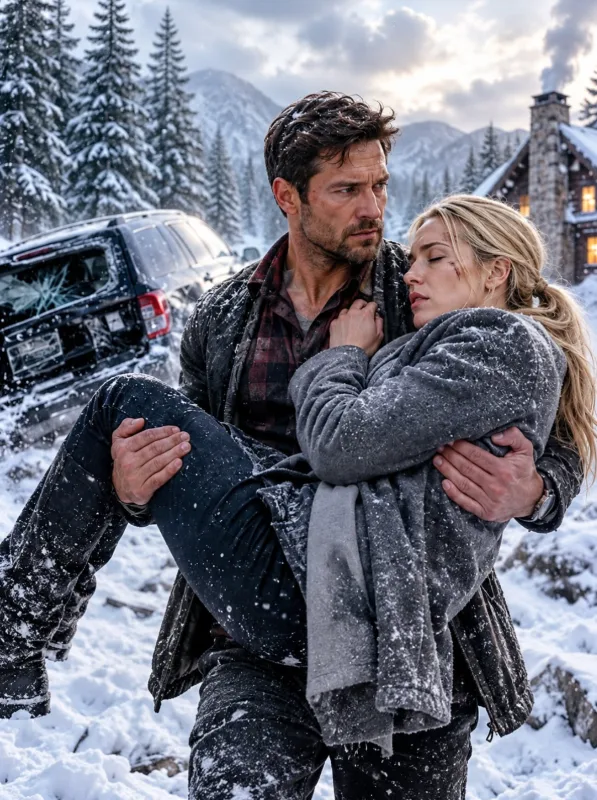 A SINGLE DAD CARRIED A DYING CEO THROUGH A DEADLY BLIZZARD—WHEN SHE WHISPERED “I FEEL SAFE WITH YOU,” HE REALIZED SOMEONE WAS STILL HUNTING HER… AND THEY WERE CLOSER THAN HE THOUGHT! 😱👇