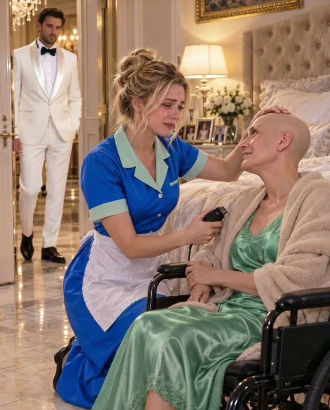 Mafia Boss Came Home Early and Found His Maid Shaving His Dying Mother’s Head While They Cried Together… Then His Mother Revealed the Shocking Secret Clara Had Hidden for Years!