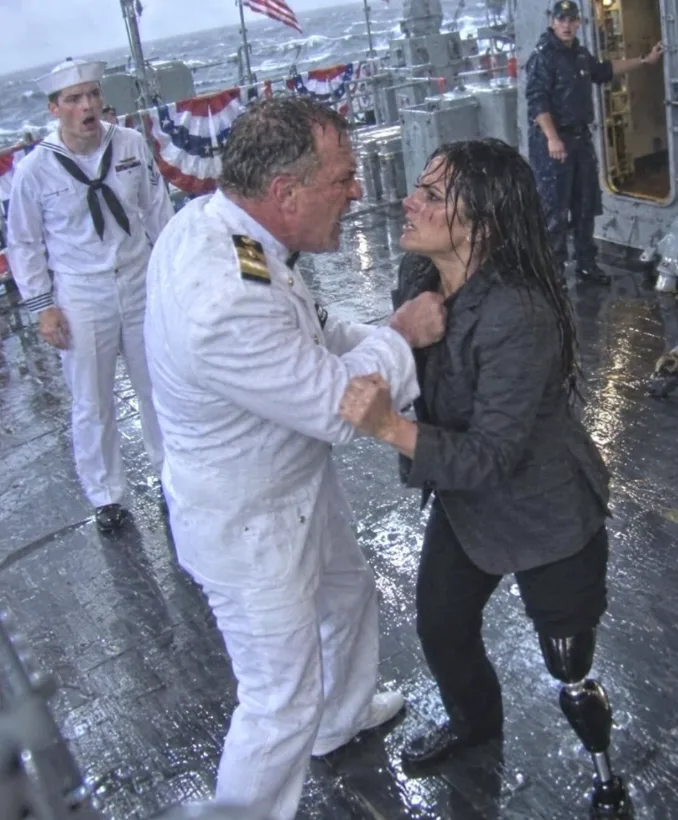 They Tried to Arrest a Disabled Mom on a Navy Warship… Until Her Former Subordinate Revealed Who She Really Was