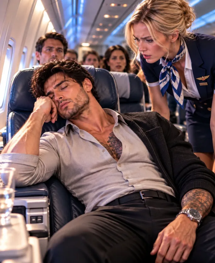 The Captain Asked for a Military Pilot at 35,000 Feet—Everyone Ignored the “Tired Dad” in Seat 8A Until He Raised His Hand