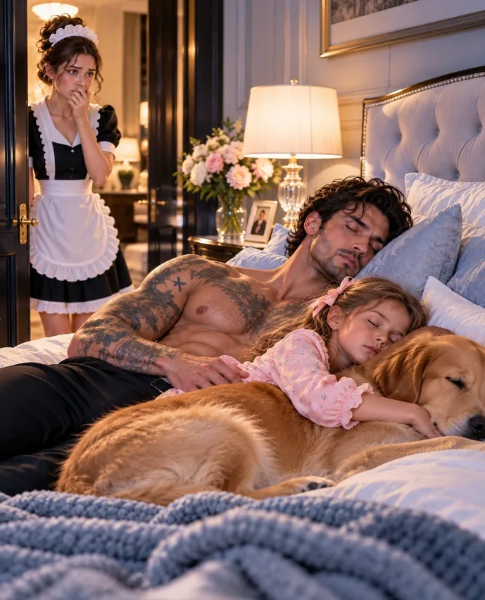 My Five-Year-Old Daughter Borrowed a Mafia Boss’s 90-Pound Guard Dog to Protect Her From the Man Knocking on Her Window… Then She Revealed Where He Went After Dark