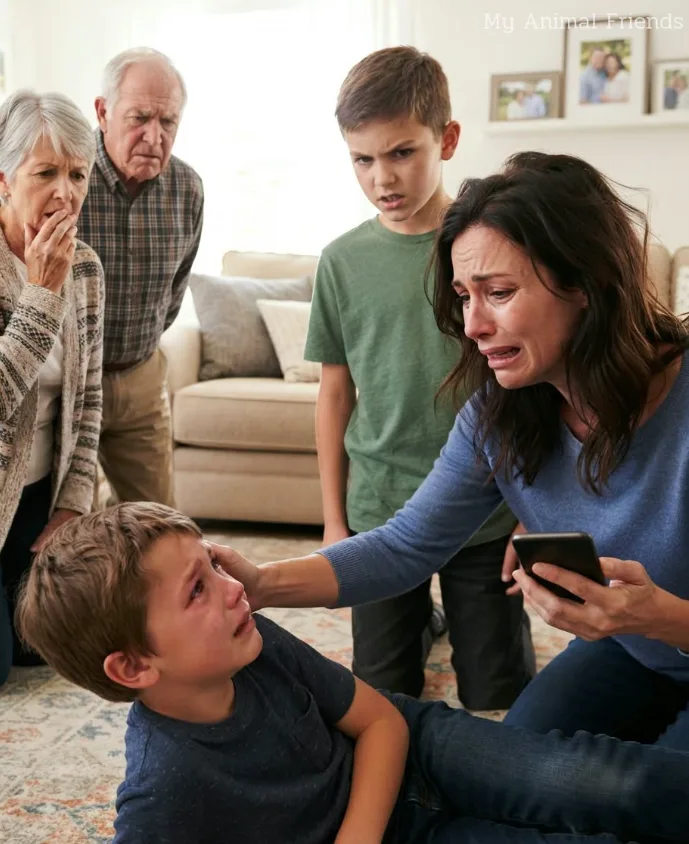 My 6-Year-Old Son Was Gas​​ping for Air After His Cousin Broke His Rib… But My Own Mother Stole My Phone to Protect His Attacker, and What I Did Next Changed Our Family Forever