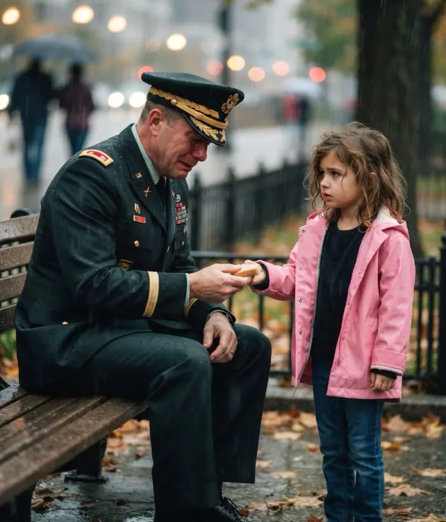 A Homeless Little Girl Gave a Crying Army General Her Last Piece of Bread, Then Showed Him a Photo of the Son He’d Been Searching for All Year… 😱💔