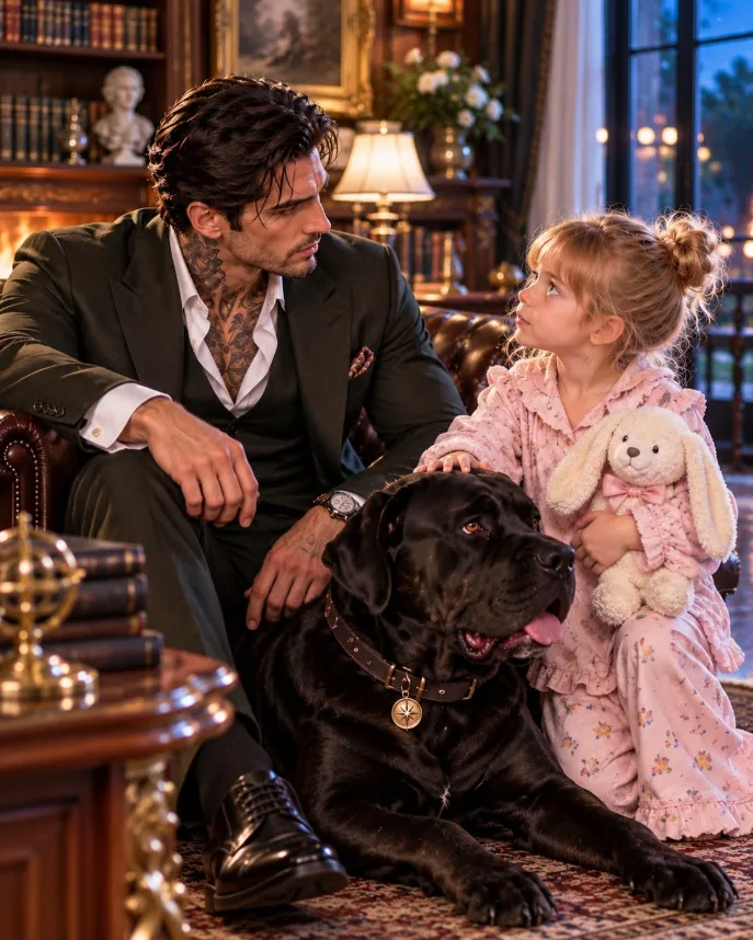 “The Mafia Boss Let His Maid’s 5-Year-Old Daughter Borrow His Dog… Then She Revealed Why Someone Knocked on Her Door Every Night!”