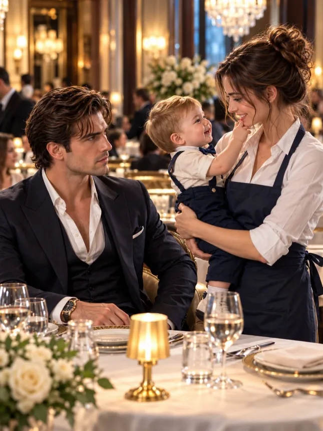 The Baby Threw Himself Into the Waitress’s Arms… Then She Saw the Dragon Tattoo on His Father’s Neck